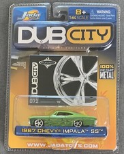 DUB CITY '67 CHEVY IMPALA SS COLLECTOR #072, JADA TOYS 1:64 SCALE & TRADING CARD
