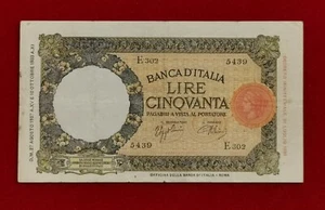 KÖNIGREICH ITALIEN 50 LIRE LUPETTA 27. AUGUST 1937 - Bild 1 von 2