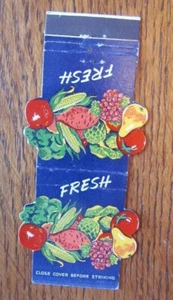 CONTOUR MATCHBOOK COVER: CASTRO & SON FRUITS LOS ANGELES, CA MATCHCOVER -D6 - Picture 1 of 2