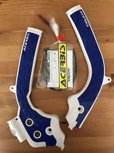 HUSQVARNA HUSKY FC 250 350 450  2016-2018  ACERBIS WHITE & BLUE FRAME GUARDS - Picture 1 of 1