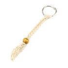 Stone Container Keychain Hand-Woven Replacement Cord Stone Holder With Keyring
