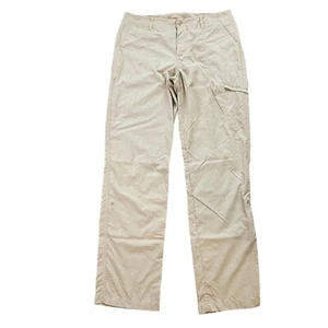 Columbia PFG Womens Pants 8 Khaki Roll Up Lightweight Fishing Omni Shade Outdoor - Picture 1 of 15
