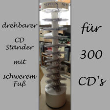 Professioneller CD Ständer - 300 CD's - schwerer Standfuß - 1,82 Meter groß