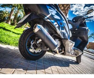Echappement complet GPR Evo4 Road Approuvé Noir mat Kymco Xciting 400 2021 2022 - Photo 1/6