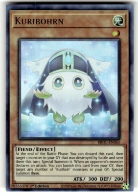 Yugioh! Kuribohrn - BROL-EN063 - Ultra Rare - 1st Edition Near Mint, English - Image 1 of 2