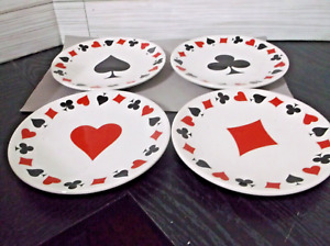 Luminarc 4  Card Party Hors D’oeuvres/Appetizers/ Snack Dishes 6”