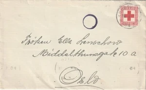 SWEDEN: Cover to Norway 1945, censored, Red cross cinderella.. - Picture 1 of 2
