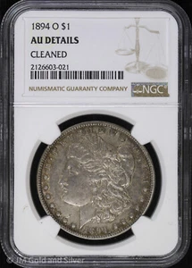 1894-O $1 Morgan Silver Dollar NGC AU Details - Picture 1 of 4