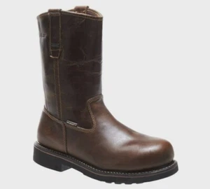 Wolverine Brek Wellington Waterproof Leather Work Boots Steel Toe 11.5 Size Wide - Picture 1 of 12