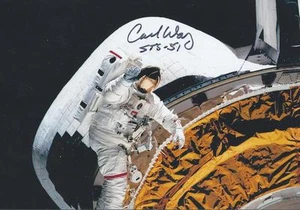 Carl Walz firmado por Astronaut Expedition 4 NASA ¡MIRA DE AUTENTICIDAD RARO! - Imagen 1 de 1