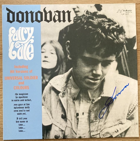 Donovan   **HAND SIGNED**    ~  Fairy Tale  Vinyl Reissue ~  AUTOGRAPHED  *RARE* Cover