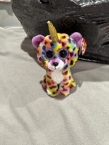TY Beanie Boos - Giselle 6" Einhorn Leopard - neu mit Etikett - Bild 1 von 3