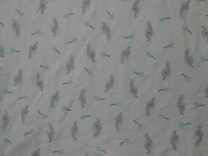 PRE-WASHED INTERLOCK KNIT PUPPY AND BALLOONS DESIGN 51" x 50" FABRIC - Picture 1 of 4