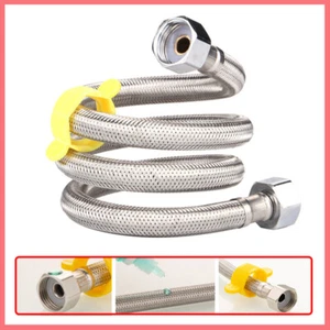 Shower Hose 0.5m-5m Handheld Extra Long Stainless Steel Bathroom Tube For Bath - Picture 1 of 36
