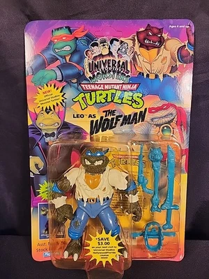 Universal Studio Monsters Leo As The Wolfman 1993 Playmates 5450 sin perforar nuevo  Foto 1 de 4
