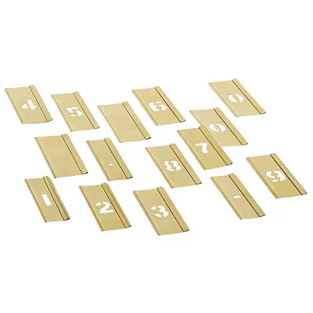 CH Hanson 10006 1/2" Numbers Stencil Set 15 PC