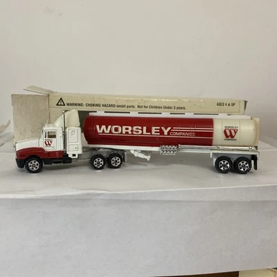 Camión/remolques de colección Road Champs Kenworth T600A 1987 Worsley con caja Foto 1 de 4