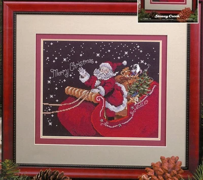 Santas Sleigh From Penny Lane Cross Stitch Pattern Stoney Creek Leaflet 112 - Image 1 of 3