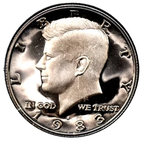 1983 S kENNEDY HALF GEM DCAM PROOF from PROOF Set  - Picture 1 of 2