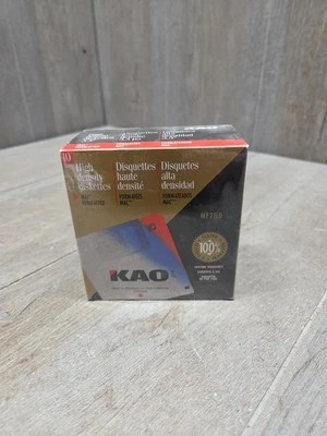 Disquete sellado Kao 3,5” 10pk doble densidad 1,44 mb (IBM) OS2 MF2HD Foto 1 de 4