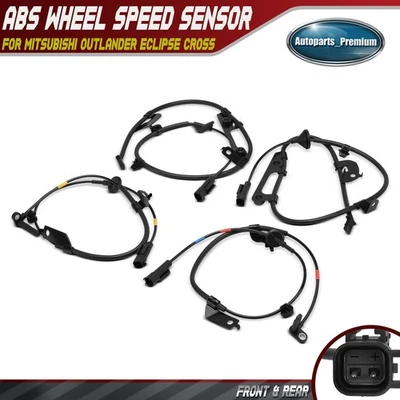 4x Sensores de velocidad de rueda ABS delanteros y traseros para Mitsubishi Outlander Eclipse Cross Foto 1 de 4