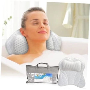 Bath Pillow for Tub, Bathtub Pillow for Head, Neck, Shoulder and Back White - Picture 1 of 8
