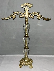 Vintage L&L Loevsky Scale of Justice Hollywood Regency Messing Kristalle Schmuck Baum - Bild 1 von 9