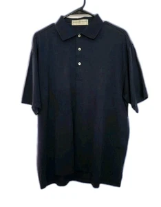 Fairway Greene Men's Golf Polo 100% Cotton Charcoal Short Sleeve Medium - Picture 1 of 7