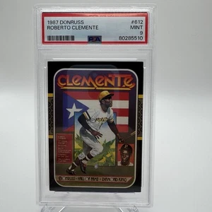 ROBERTO CLEMENTE 1987 Donruss #612 Baseball Card PSA 9 MINT Recent Grade HOF - Picture 1 of 2