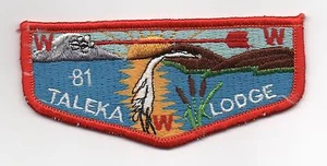 OA Taleka Lodge 81 solapa S-3a, Red Brd, respaldo de tela, como nuevo - Imagen 1 de 1