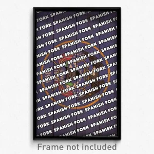 Spanish Fork Utah Poster (UT City Souvenir 11x17 Town Print) - Picture 1 of 1