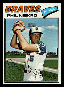 1977 Topps Phil Niekro HOF Atlanta Braves #615 VG-EX Vintage