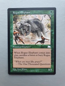 Schurke Elefant, MTG Wetterlicht (1997) gewöhnliche grüne Kreatur Neuwertig - Bild 1 von 2