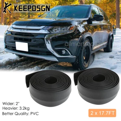 PVC Car SUV Flexible Wheel Extension Fender Flares Trim for Mitsubishi Outlander - Image 1 of 4