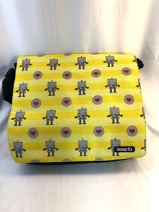 Loungefly -Limited Edition Women's -Mens Messenger Robot And Heart Bag Rare Find - Picture 1 of 10