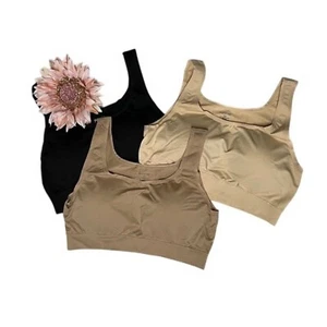 Sujetador sin costuras Yummie Scoop con almohadillas extraíbles conjunto de 3 talla L/XL - Imagen 1 de 6