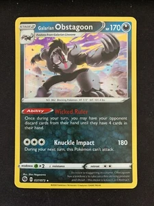 Pokemon Galarian Obstagoon 037/073 Holo Rare Champion's Path Near Mint - Picture 1 of 1