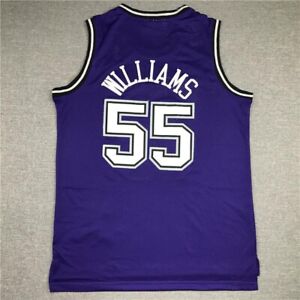 Retro Sacramento All Stitched Jason 55# Williams Basketball Jerseys Kings