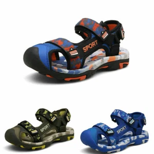 Niños Niñas Niños Pequeños Sandalias Informales Punta Cerrada Antideslizante Verano Playa Zapato - Imagen 1 de 23