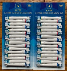 Qty. 32 Aster Replacement Toothbrush Heads 32 Pack Compatible with Oral-B Braun - Picture 1 of 9