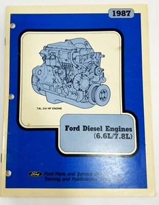 1987 Ford 6.6L 7.8L Diesel Engine Technicians Reference Service Training Manual - Bild 1 von 6