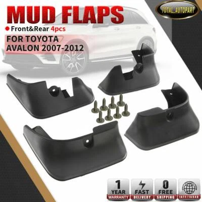 4Pcs Mudflaps Splash Guards Mudguards Front & Rear for Toyota Avalon 2007-2012 - Image 1 of 4
