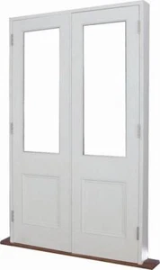 FRENCH DOORS - VICTORIAN SINGLE LIGHT WHITE PRIMED - Picture 1 of 2
