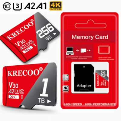 KRECOO Micro SD Card 256GB Memory Card for Camera/Drone/Dash Cam/GOPRO/Tablet/PC/Phone