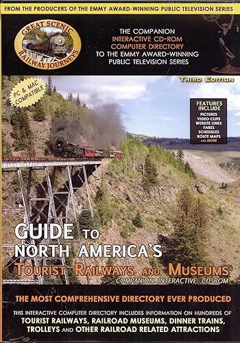 Guide to North Americas Tourist Railways & Museums Companion Interact CD-ROM NEW - Image 1 of 3