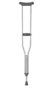 Steel Crutches With 350 Lb. Capacity, Adult, Pair - Picture 1 of 1