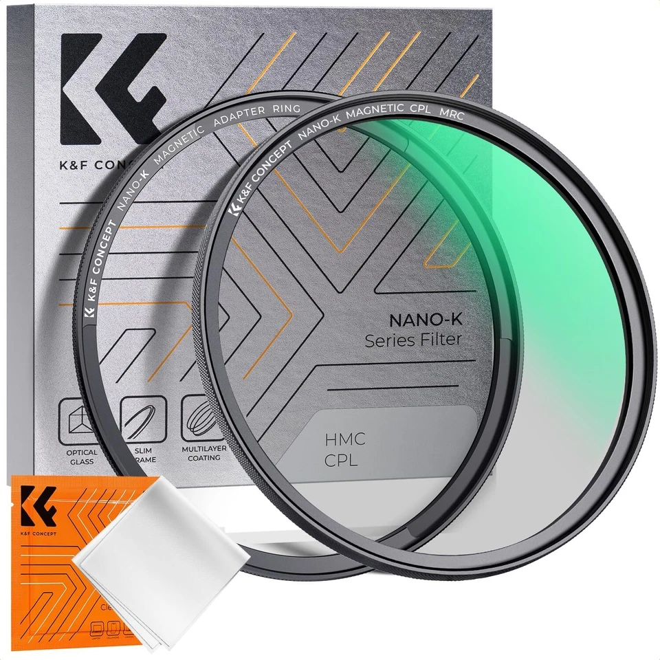 K&F Concept 49-82mm Magnetischer Zirkularer Polfilter CPL Filter Nano-K-Serie - Bild 1 von 4