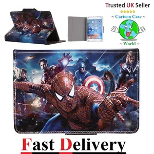 Case for Samsung Galaxy touchscreen Tablet Models Spiderman & Avengers Tab Cover - Picture 1 of 7