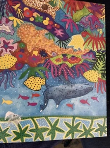 1990 Monterey Bay Aquarium Puzzle SHARKS Original Watercolor Amy Erickson 500pc - Picture 1 of 9