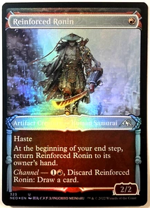 MTG Reinforced Ronin SHOWCASE FOIL Kamigawa: Neon Dynasty 323 NM - Picture 1 of 6